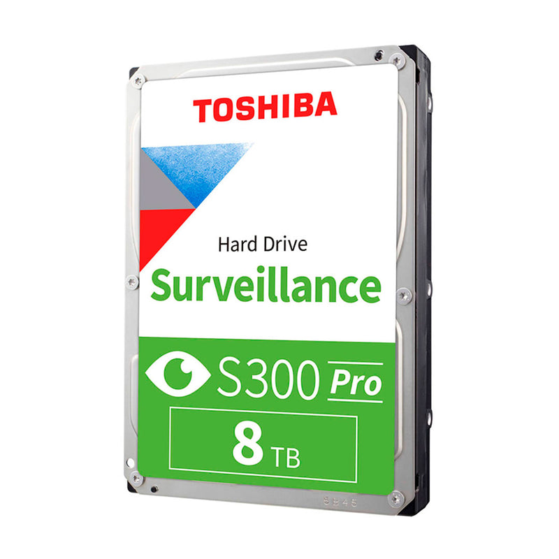 TOSHIBA HDWTA80UZSVAR Disco Duro Surveillance S300 PRO, 8TB SATA 6.0Gb/s, 7200rpm, 512MB Cache, 3.5". 