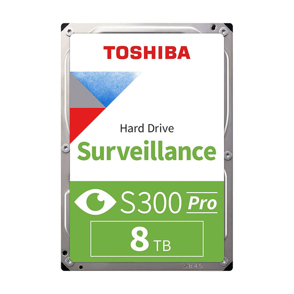 TOSHIBA HDWTA80UZSVAR Disco Duro Surveillance S300 PRO, 8TB SATA 6.0Gb/s, 7200rpm, 512MB Cache, 3.5". 
