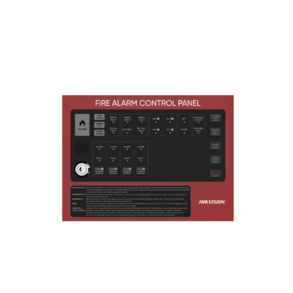 HIKVISION  HF-C104 PANEL DE ALARMA CONTRA INCENDIO 4 ZONAS CON BATERIA