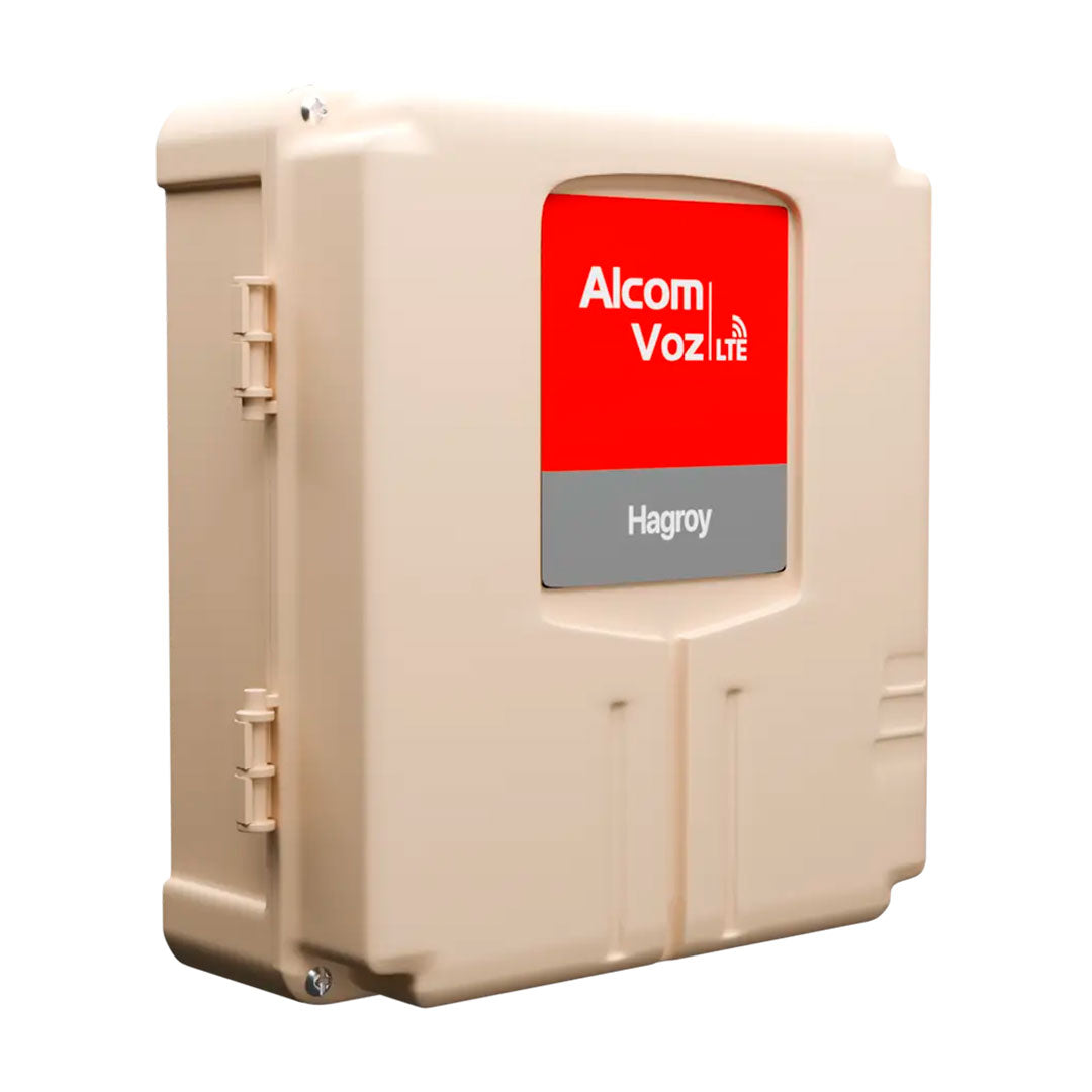 HAGROY HG-AC-ALMVZ4G Alarma Comunitaria ALCOM VOZ 4G Smart 500 Usuarios APP iHagroy