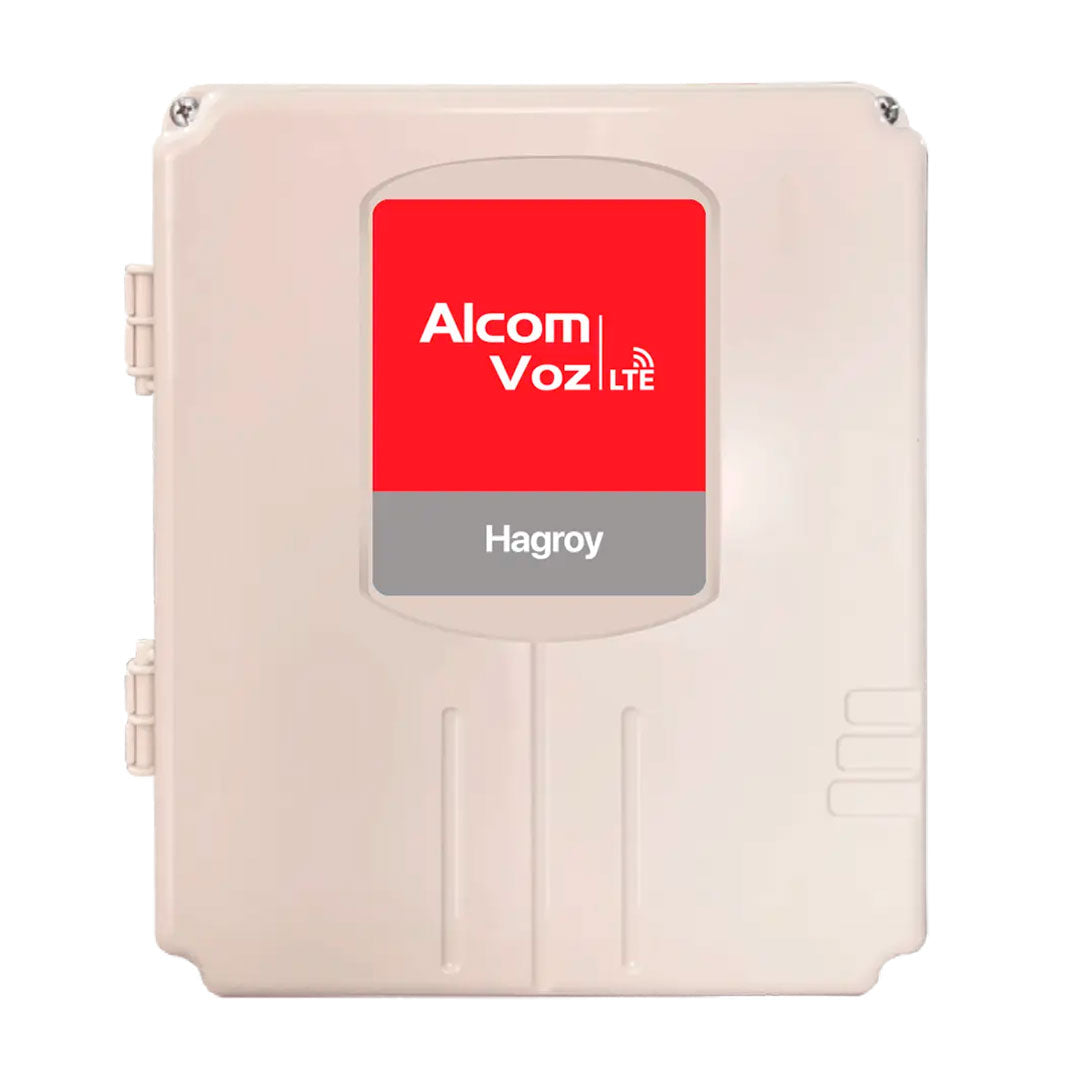 HAGROY HG-AC-ALMVZ4G Alarma Comunitaria ALCOM VOZ 4G Smart 500 Usuarios APP iHagroy