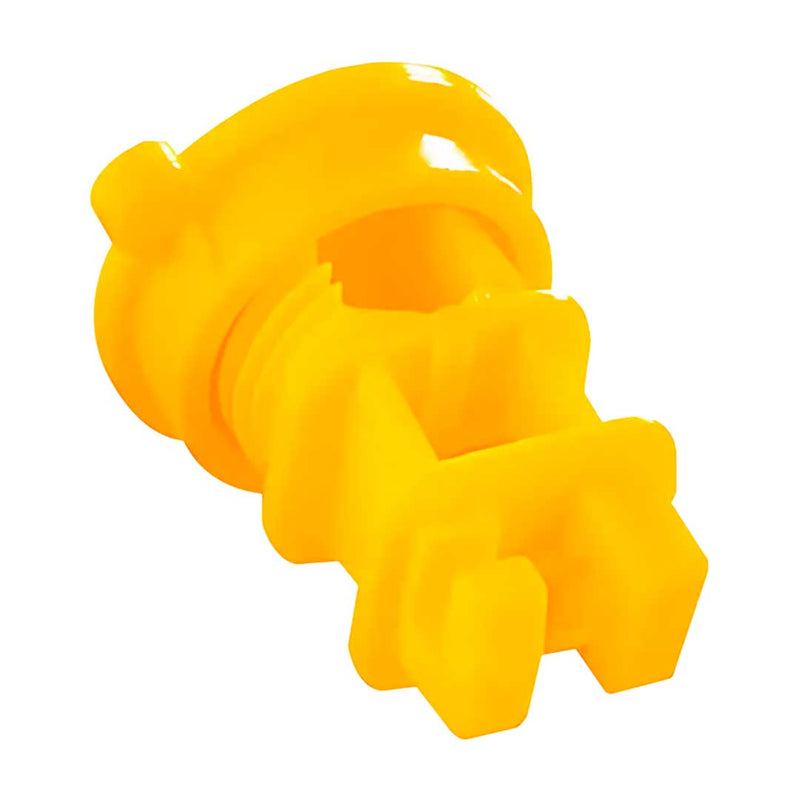 HAGROY HG-RSA Aislador intermedio rosca amarillo para cerco eléctrico sin perno