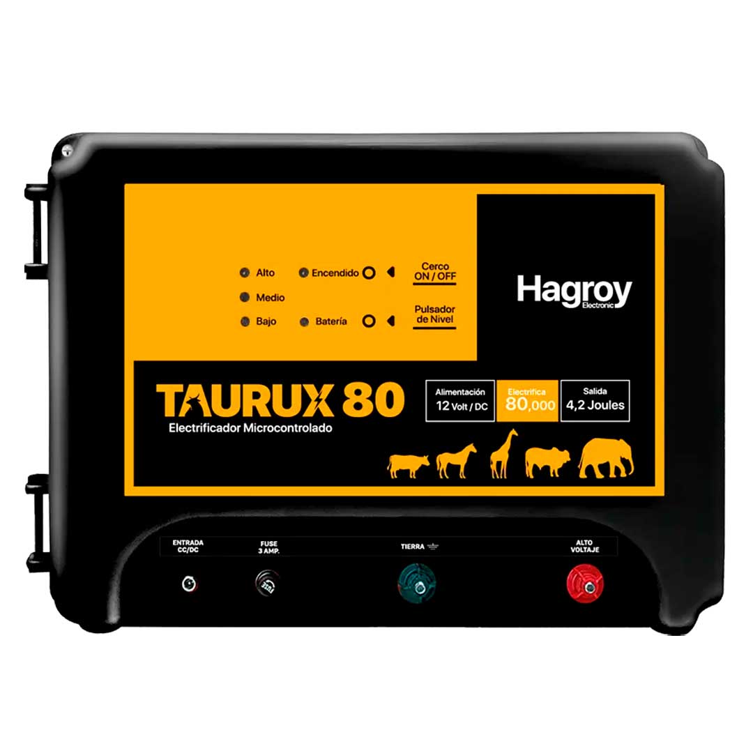 HAGROY TAURUX 80 Energizador Ganadero 80Km 4.2Jouls