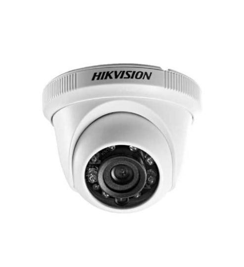 HIKVISION DS-2CE56C0T-IRPF, Cámara de vigilancia TVI HD 1MP Domo Lente Fija. Visión nocturna IR 20m