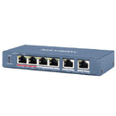 HIKVISION DS-3E0106HP-E Switch POE 3 puertos 10/100 30w + 1 puerto Hi-Poe 60w + 2uplink