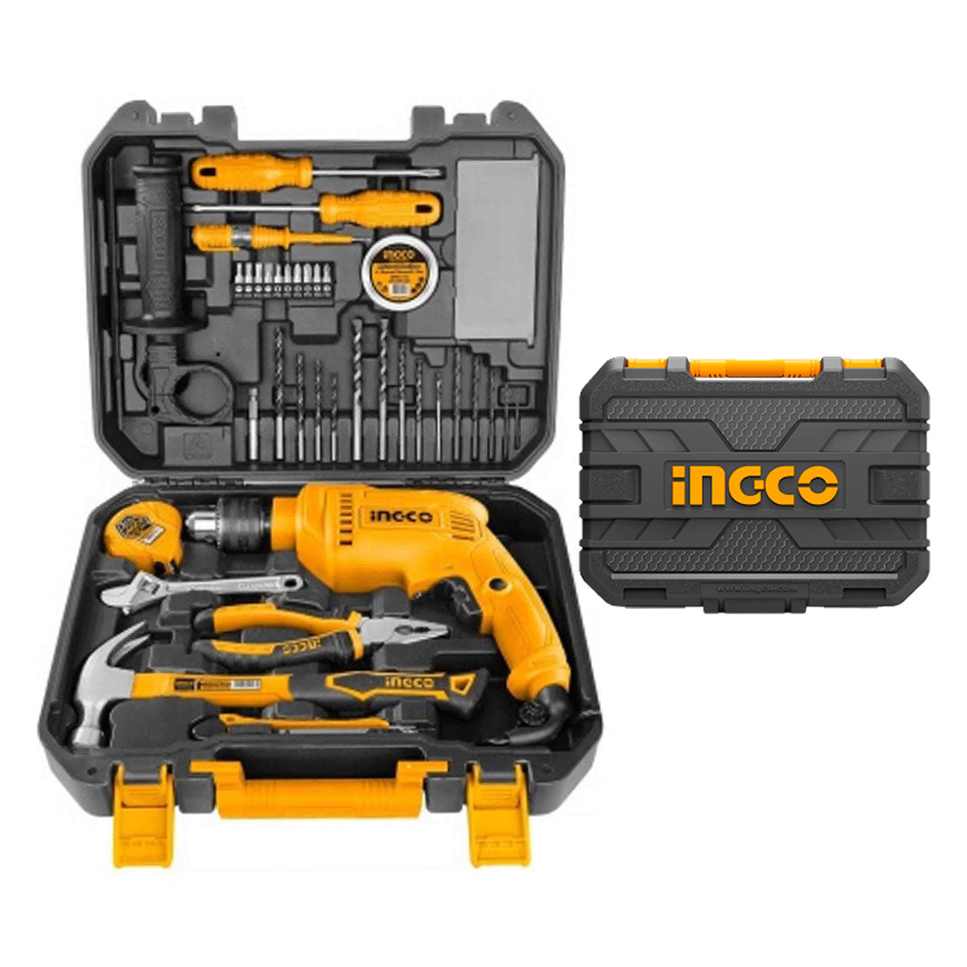 INGCO HKTHP11151 Set de herramientas de 115 piezas + taladro