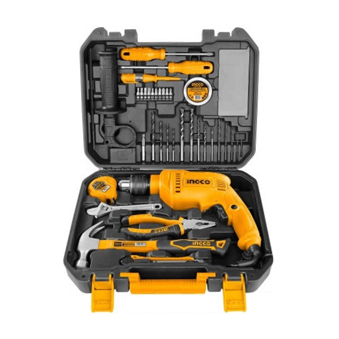 INGCO HKTHP11151 Set de herramientas de 115 piezas + taladro