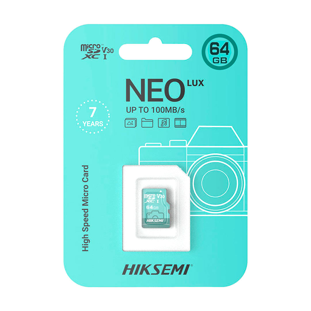 HIKSEMI HS-TF-D3/64G NEO LUX Memoria MicroSD 64GB