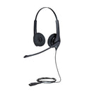 JABRA HSC024 BIZ 1500 Duo On-Ear Headset. Wired Quick Disconnect 