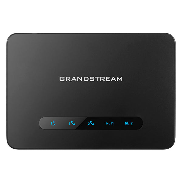 GANDSTREAM HT812 Adaptador telefónico analógico ATA avanzado de 2 puertos con 2 puertos FXS y un enrutador NAT Gigabit integrado