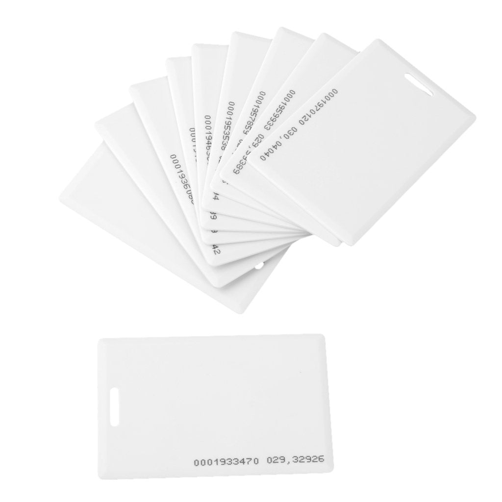 ZKTECO ID Card(thick) 10-PACK Tarjeta de Proximidad Gruesa RFID 125Khz