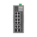 TP-LINK IES210GPP Conmutador industrial, Gigabit, Omada de 10 puertos, fácil de administrar, con 6 puertos PoE+ y 2 puertos PoE++