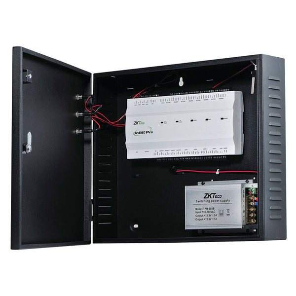 ZKTECO INBIO460 PRO BOX, Panel de Control de Acceso 4 Puertas. Inc Gabinete y Fuente. Cotizar por separado Batería y Licencia