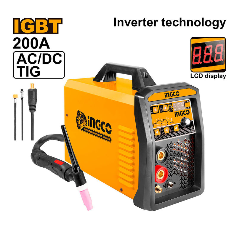 INGCO ING-ACDCTIG2001 Soldadora AC DC TIG MMA Inverter