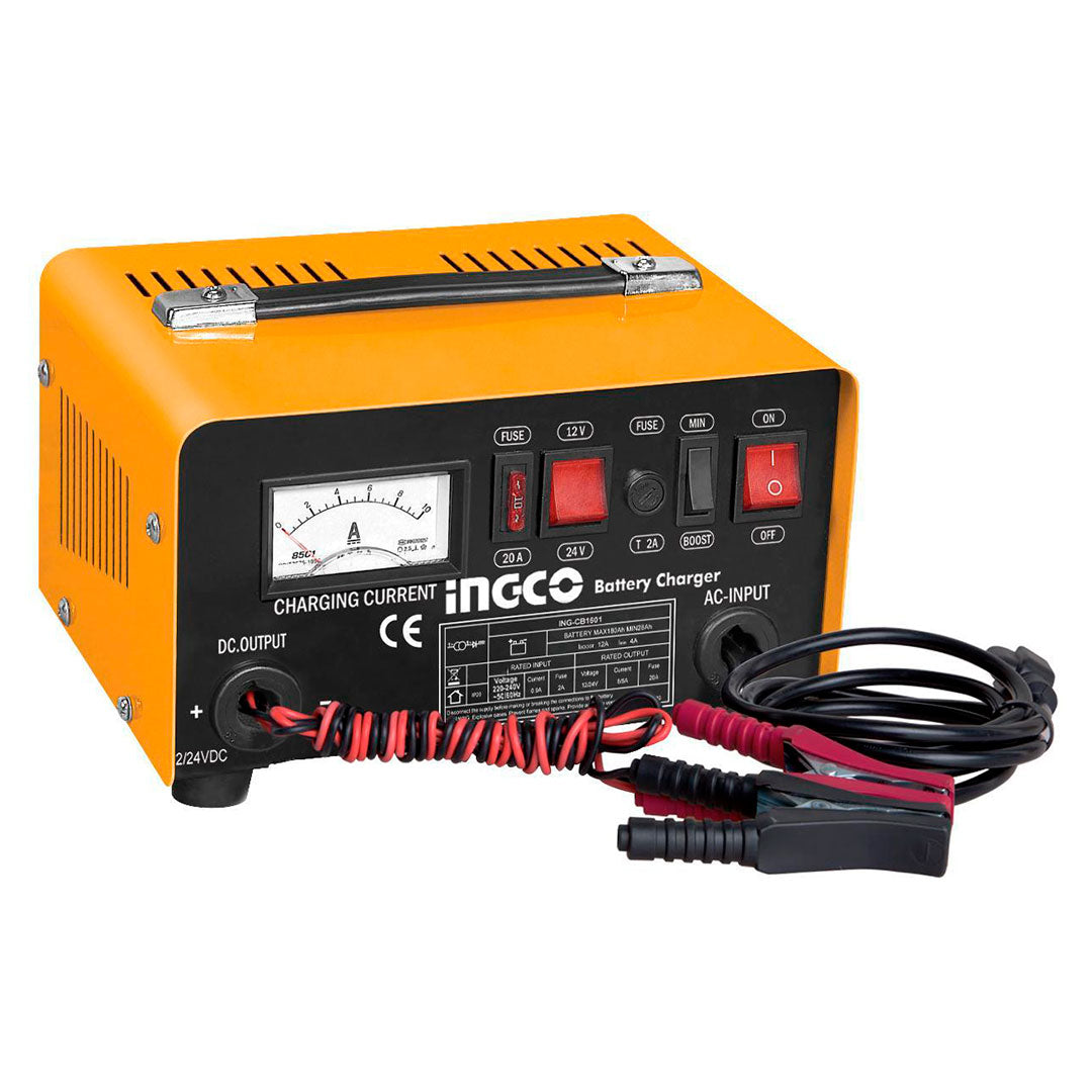 INGCO ING-CB1601 Cargador de Batería para vehículos 12V / 24V