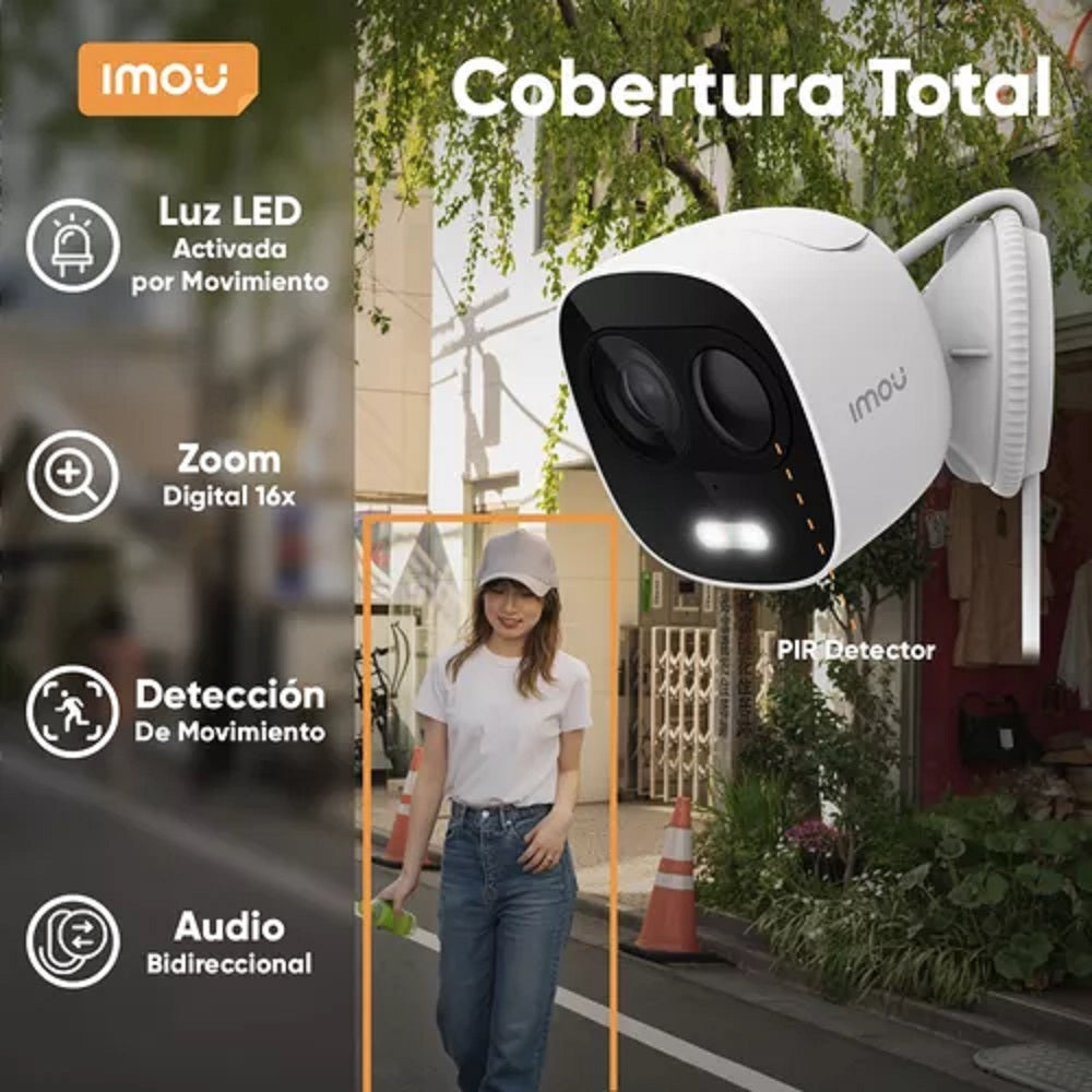 IMOU CELL Cámara de Seguridad WiFi 2MP con batería KIT-WA1001-300/1-B26E