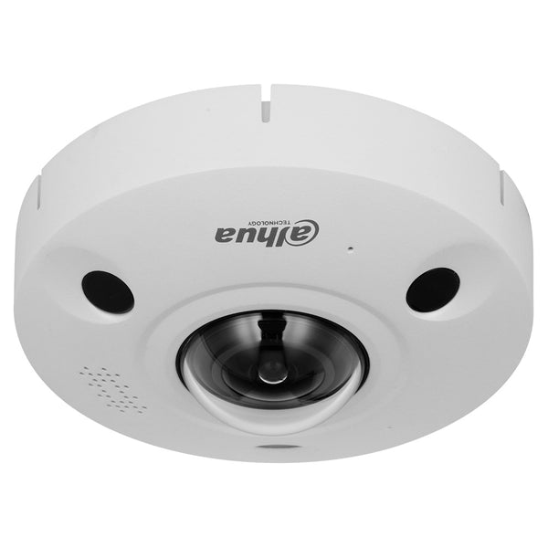 DAHUA DH-IPC-EBW8842-AS-IVC, Cámara de Seguridad IP POE Fisheyes Ojo de Pez 4K 8MP 360º IR 10m Micrófono Conteo de Personas WIZMIND