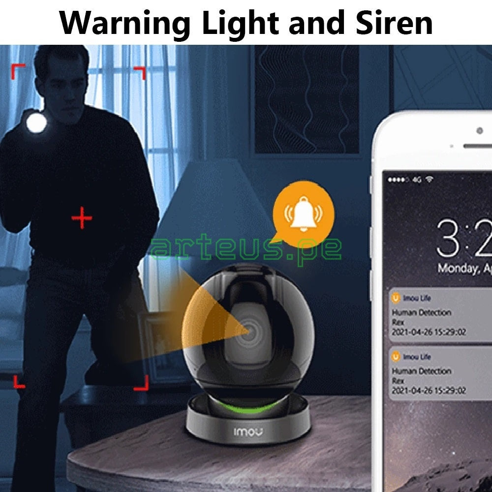 IMOU REX 3D 2K Cámara de Seguridad WiFi 3MP PT 360º IPC-GS2D-3K0W