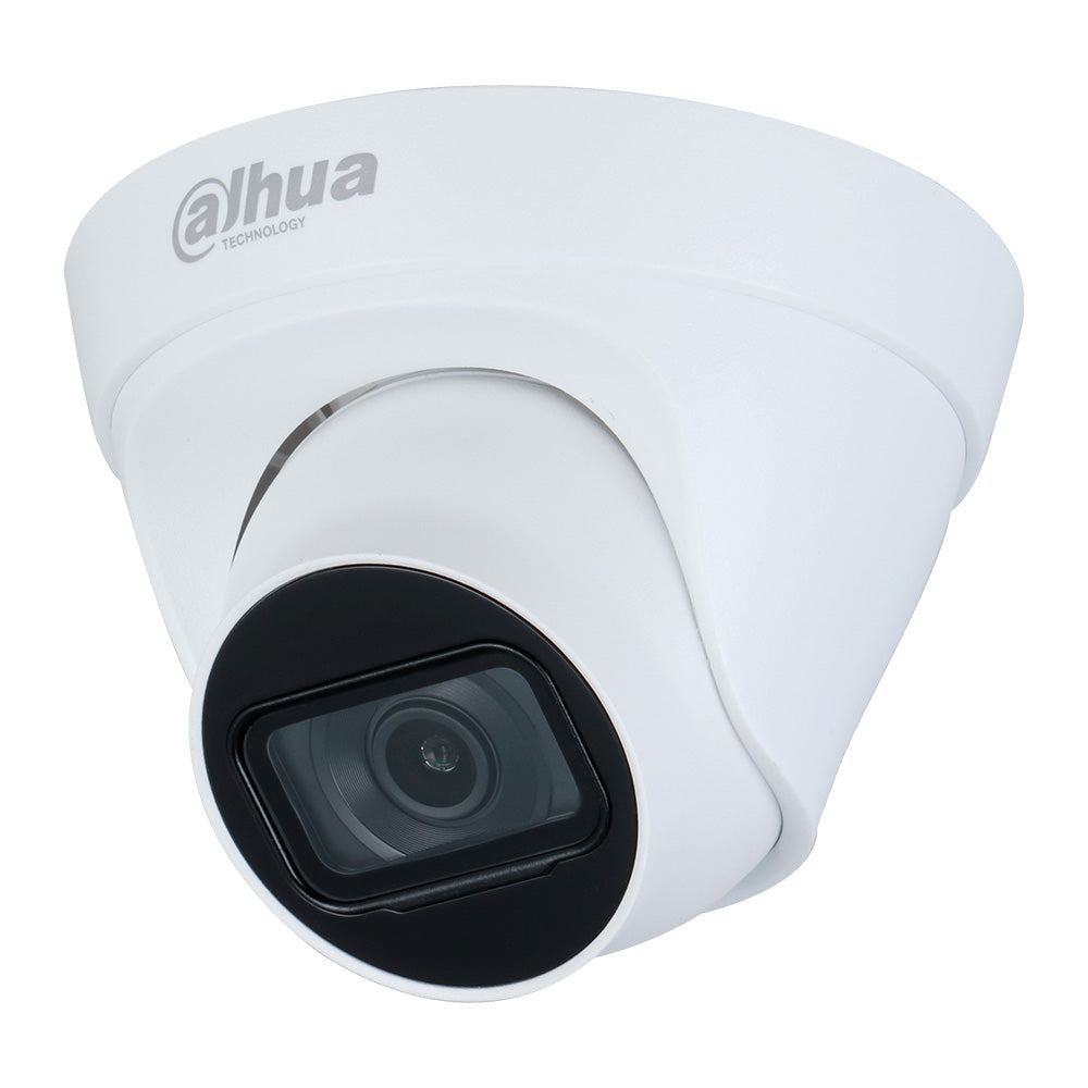 Cámara de seguridad domo Dahua HD, vigilancia CCTV, carcasa blanca, lente visible