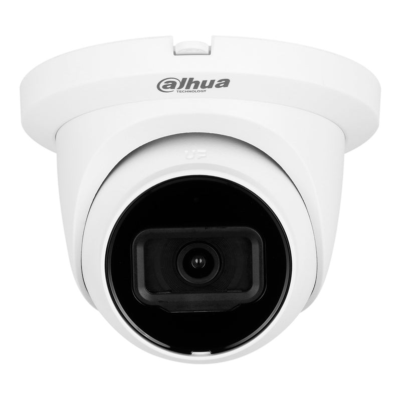 DAHUA IPC-HDW2441TM-S, Cámara de Vigilancia IP POE 4MP 2K 2.8mm WDR IP67 Micrófono IR 30m WIZSENSE