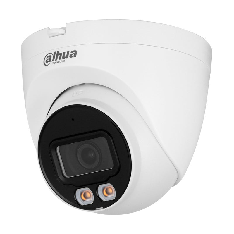 DAHUA DH-IPC-HDW2449T-S-LED, Cámara de Seguridad IP POE 2K 4MP 2.8mm IP67 WDR Micrófono IR/Led 30m FULLCOLOR WIZSENSE