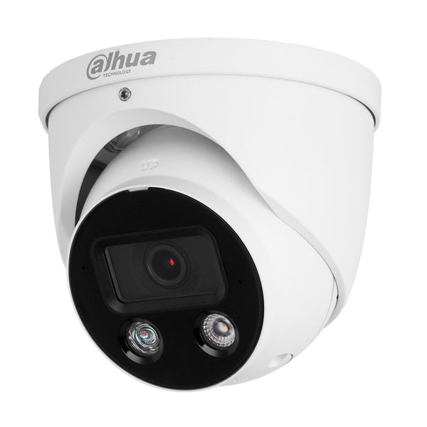 DAHUA IPC-HDW3449H-AS-PV TIOC Cámara de Seguridad IP POE 2K 4MP 2.8mm WDR IP67 Micrófono Parlante LED 40m WIZSENSE FULLCOLOR