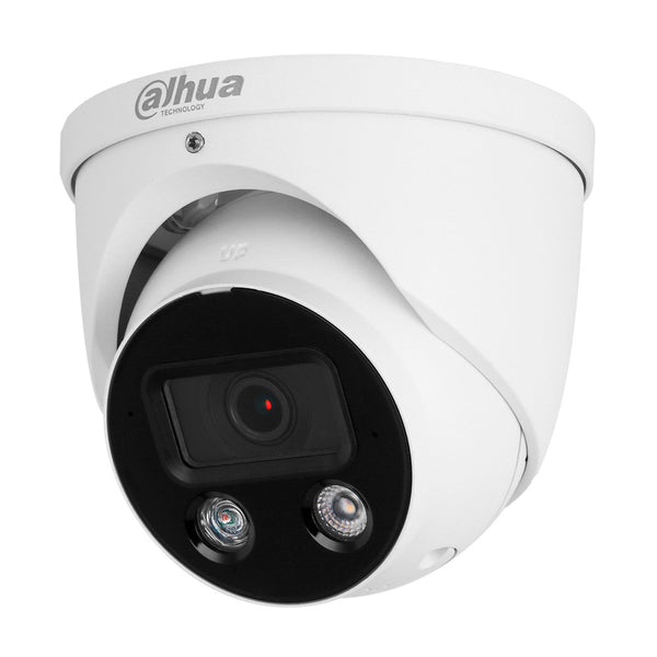 DAHUA IPC-HDW3849H-AS-PV TIOC Cámara de Seguridad IP POE 4K 8MP 2.8mm IP67 WDR Mic Parlante LED 30m WIZSENSE FULLCOLOR