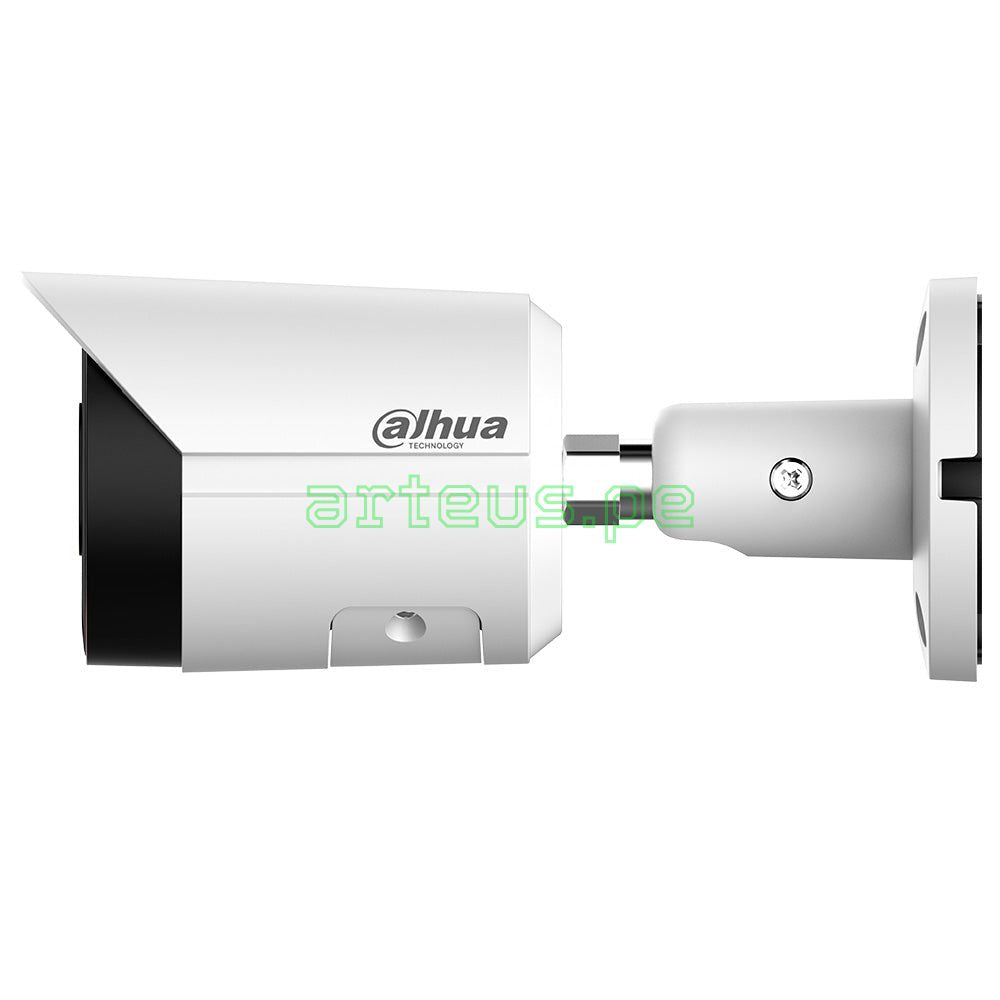 DAHUA IPC-HFW2249S-S-IL Cámara de Seguridad IP POE 2MP, Full HD, 2.8mm, IP67, WDR, Micrófono. IR/Led 30m. WIZSENSE