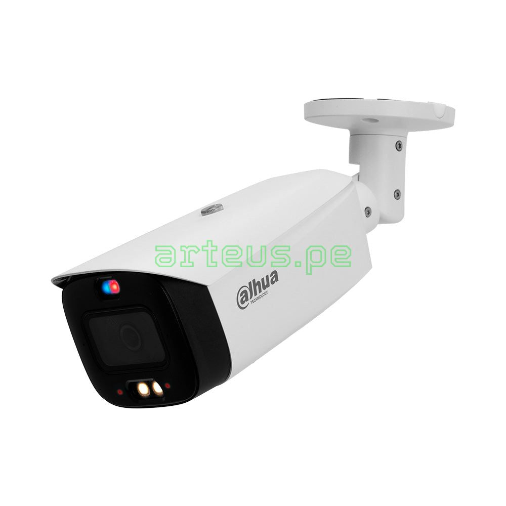 DAHUA DH-IPC-HFW3449T1-AS-PV TIOC Cámara de Seguridad IP POE 2K 4MP 2.8mm WDR, IP67. LED 40m. Micrófono y Parlante. WIZSENSE FULLCOLOR