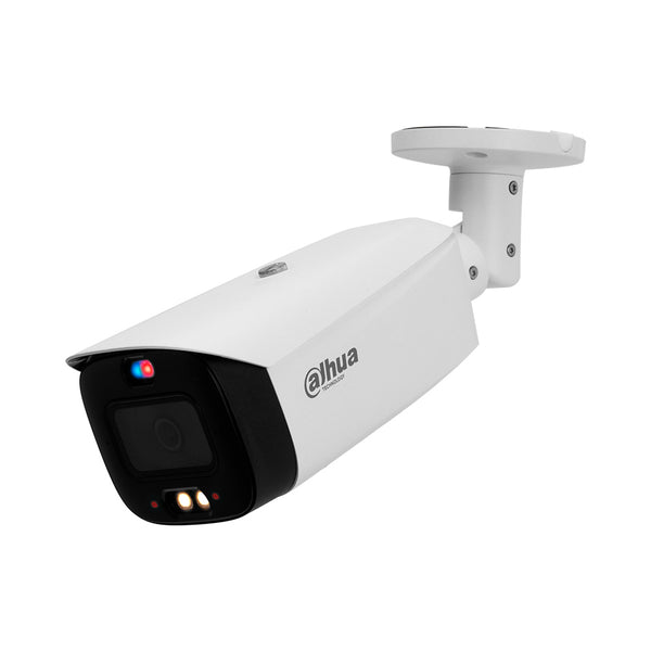 DAHUA DH-IPC-HFW3449T1-AS-PV, TIOC Cámara de Seguridad IP POE, 2K, 4MP, 2.8mm, WDR, IP67. LED 40m. Micrófono y Parlante. WIZSENSE FULLCOLOR