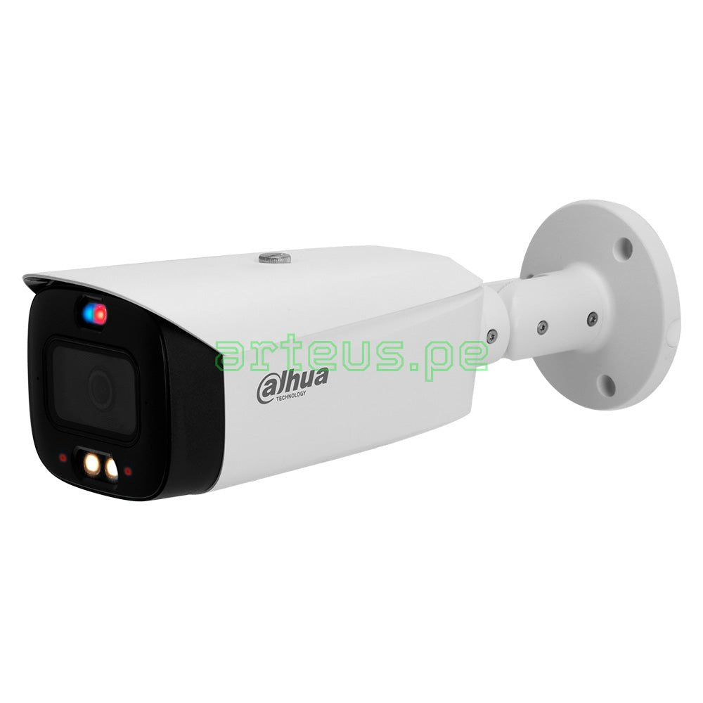 DAHUA DH-IPC-HFW3449T1-AS-PV TIOC Cámara de Seguridad IP POE 2K 4MP 2.8mm WDR, IP67. LED 40m. Micrófono y Parlante. WIZSENSE FULLCOLOR