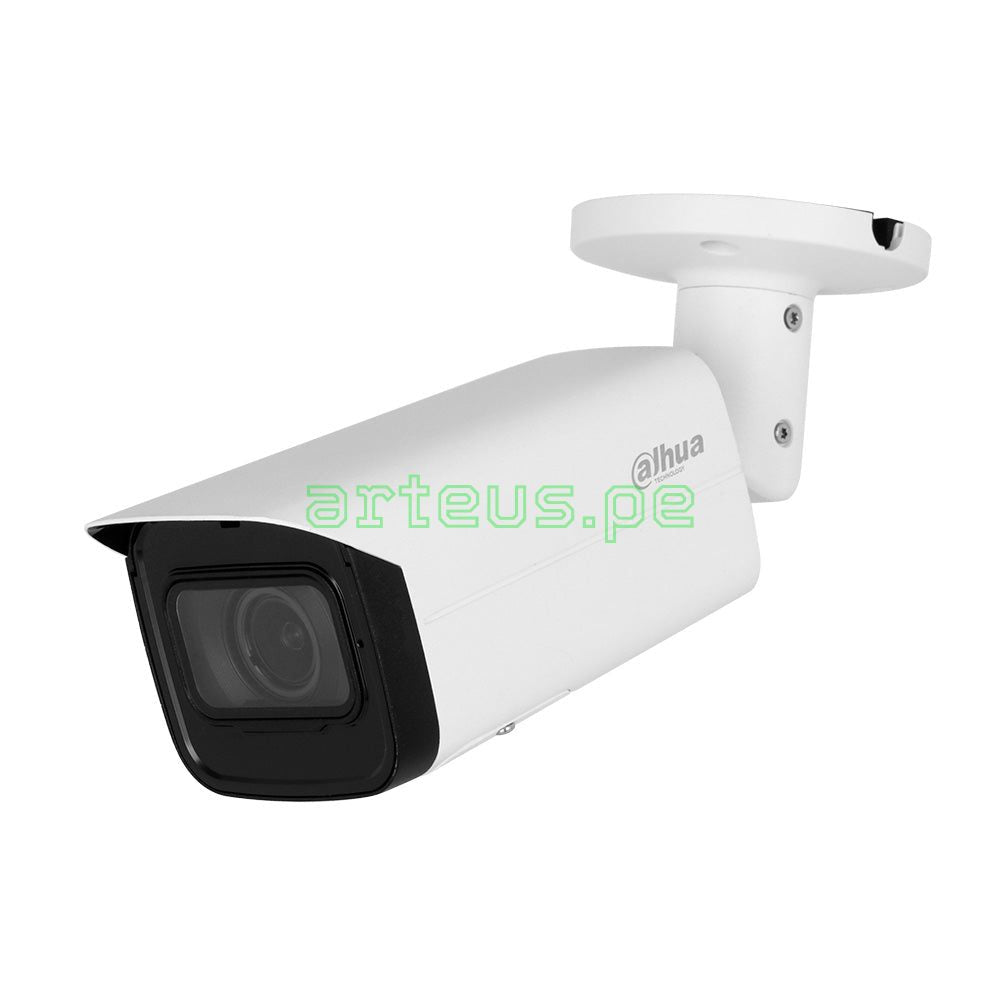 Cámara de videovigilancia Dahua tipo bala para seguridad electrónica en exteriores.