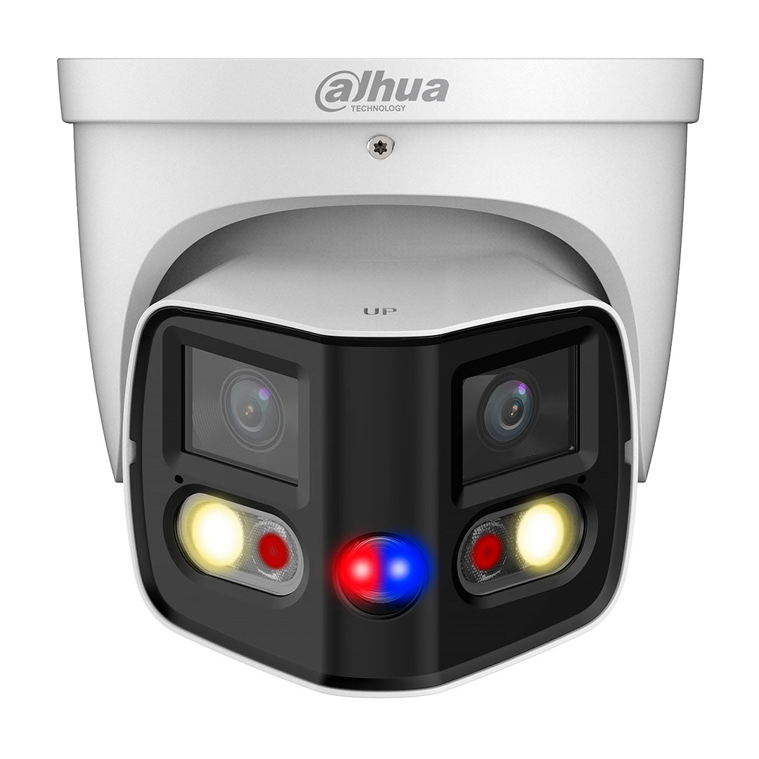 DAHUA IPC-PDW3849-A180-AS-PV Cámara de red WizSense con foco fijo y empalme Duo TiOC de 2 x 4 MP