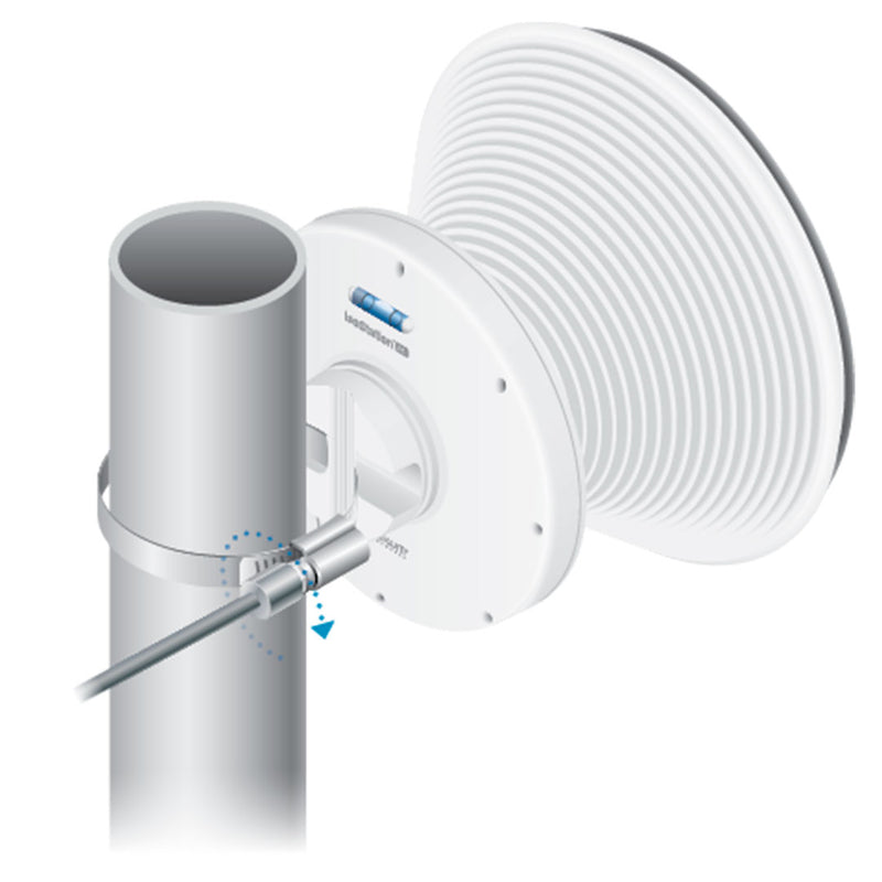 UBIQUITI IS-5AC Isostation airmax ac hasta 450 mbps, 5 ghz (5150 - 5875 mhz) con antena sectorial simétrica de 45 grados de 14 dbi, inmunidad al ruido mejorada