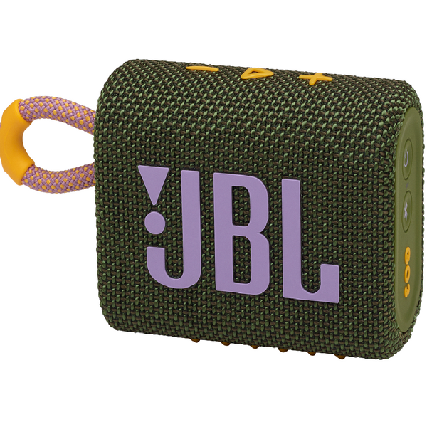 JBL GO 3, Parlante Portátil Inalámbrico BT a prueba de agua Verde Militar - JBLGO3GRNAM