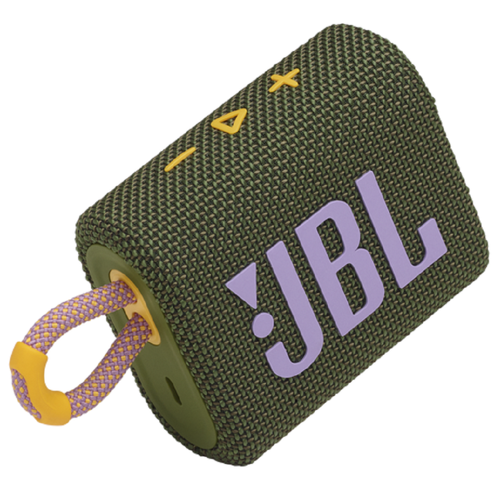 JBL GO 3, Parlante Portátil Inalámbrico BT a prueba de agua Verde Militar - JBLGO3GRNAM