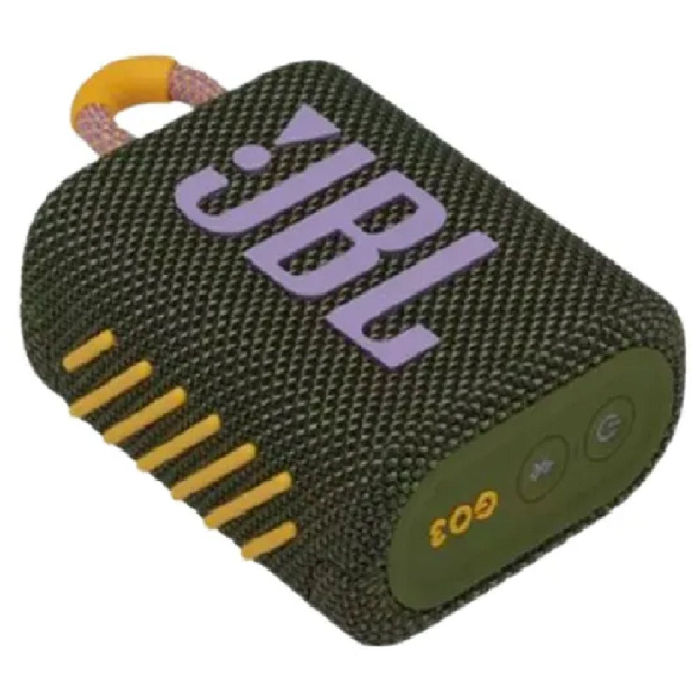 JBL GO 3, Parlante Portátil Inalámbrico BT a prueba de agua Verde Militar - JBLGO3GRNAM