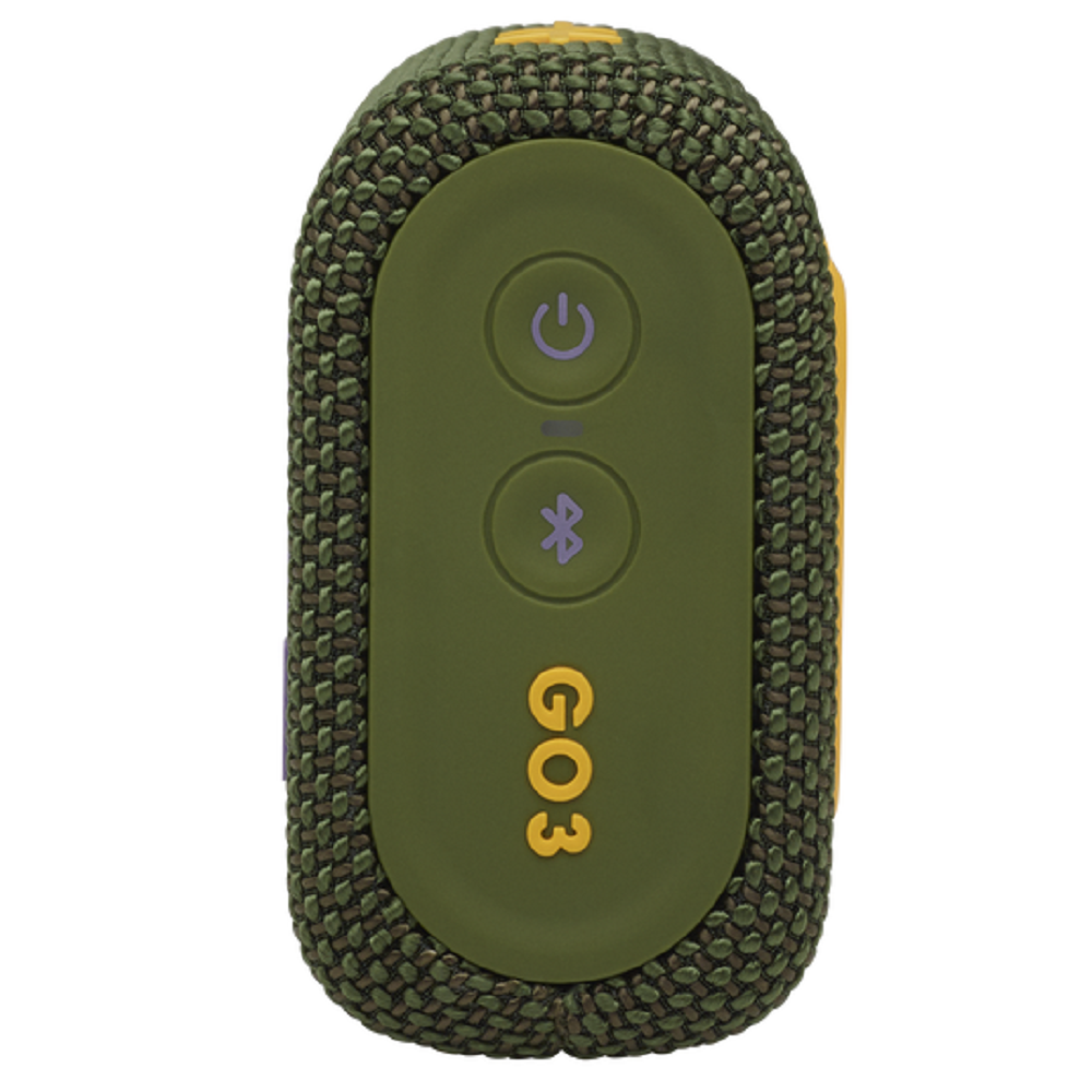 JBL GO 3, Parlante Portátil Inalámbrico BT a prueba de agua Verde Militar - JBLGO3GRNAM