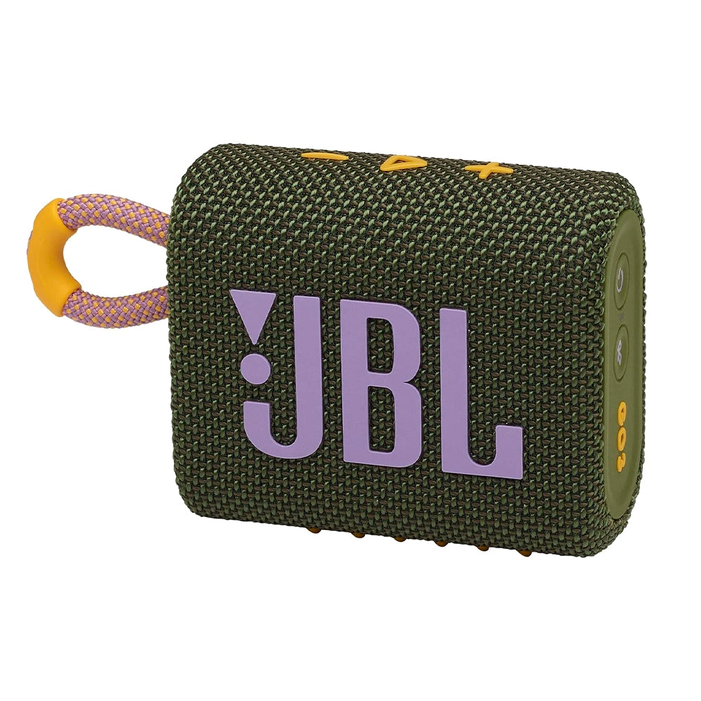 JBL GO 3, Parlante Portátil Inalámbrico BT a prueba de agua Verde Militar - JBLGO3GRNAM