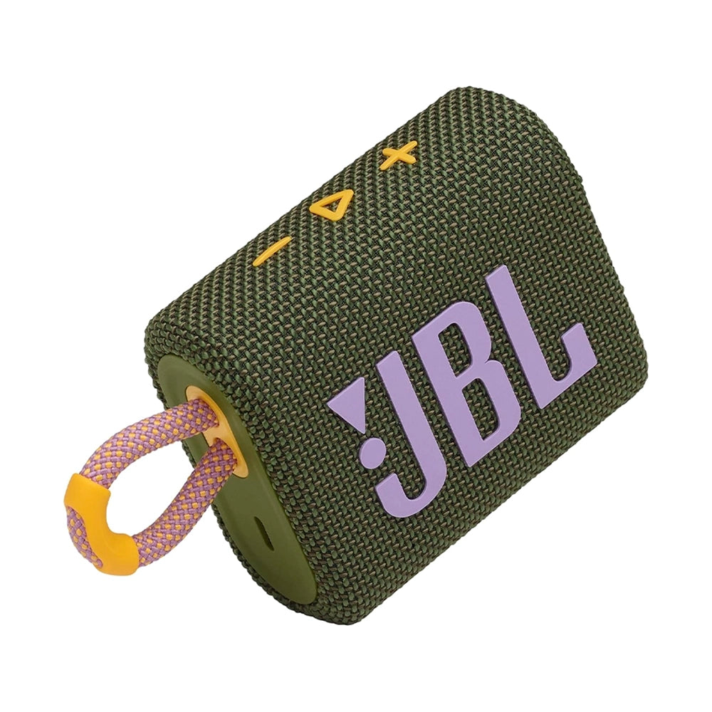 JBL GO 3, Parlante Portátil Inalámbrico BT a prueba de agua Verde Militar - JBLGO3GRNAM