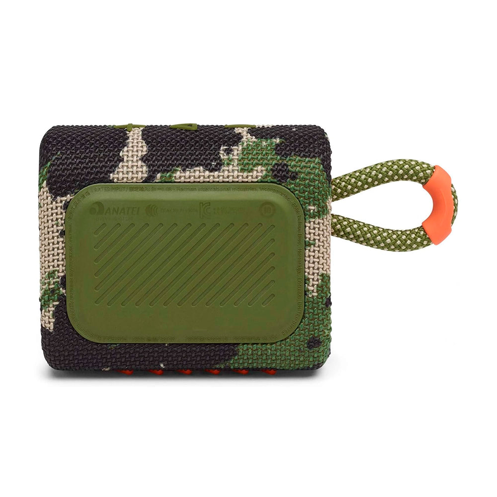 JBL GO 3, Parlante Inalámbrico BT PORTATIL a prueba de agua Camuflaje Militar - JBLGO3SQUADAM