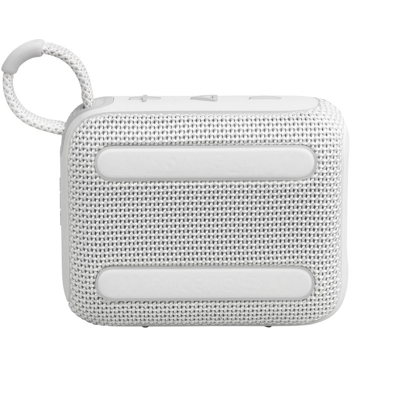 JBL GO 4 Parlante Portátil Bluetooth, 4.2W de Potencia, Reproducción 7 Horas, Resistente al Agua y al Polvo IP67, Blanco (JBLGO4WHTAM)