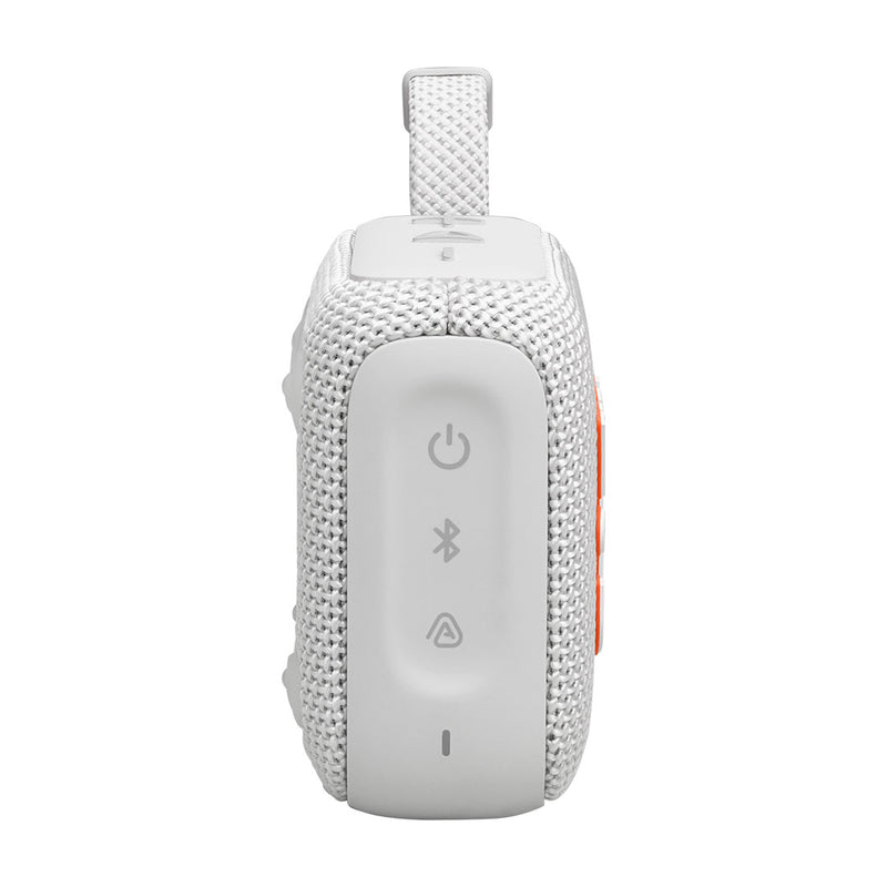 JBL GO 4 Parlante Portátil Bluetooth, 4.2W de Potencia, Reproducción 7 Horas, Resistente al Agua y al Polvo IP67, Blanco (JBLGO4WHTAM)