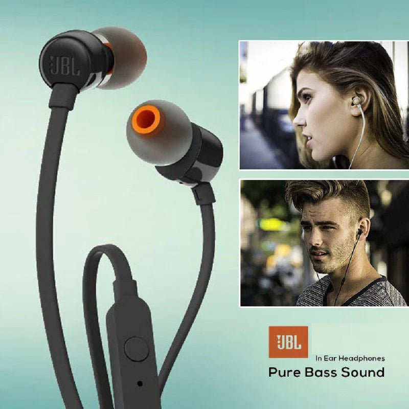 JBL TUNE110, Audífono de Botón Mic con cable Blanco - JBLT110WHTAM