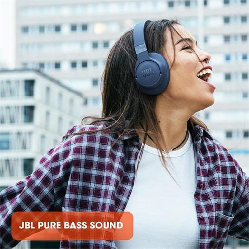 JBL TUNE 770, Audífonos Inalámbricos BT Azul 70H de Batería - JBLT770NCBLUAM