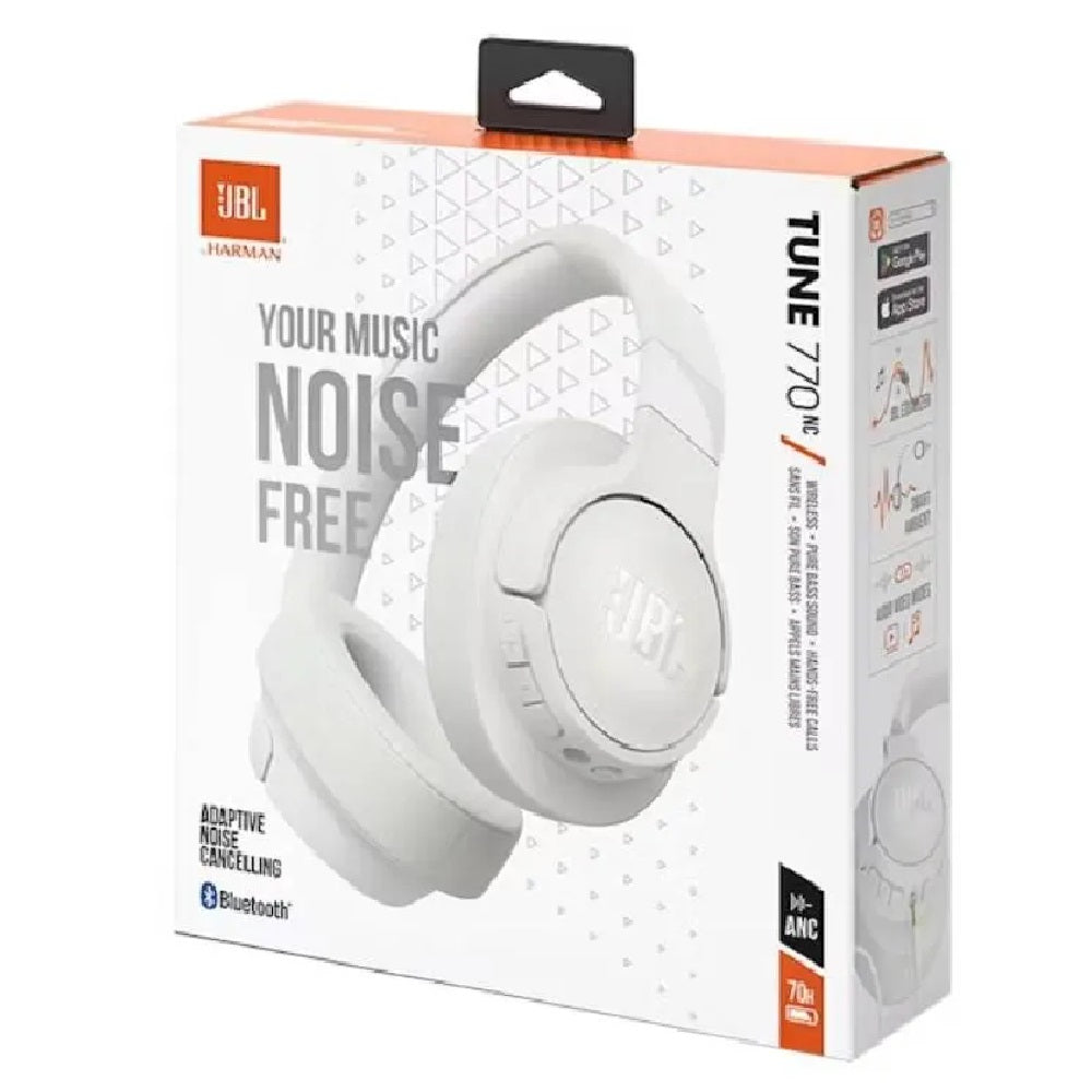 JBL TUNE 770 Audífonos Inalámbricos BT Blanco 70H Batería - JBLT770NCWHTAM