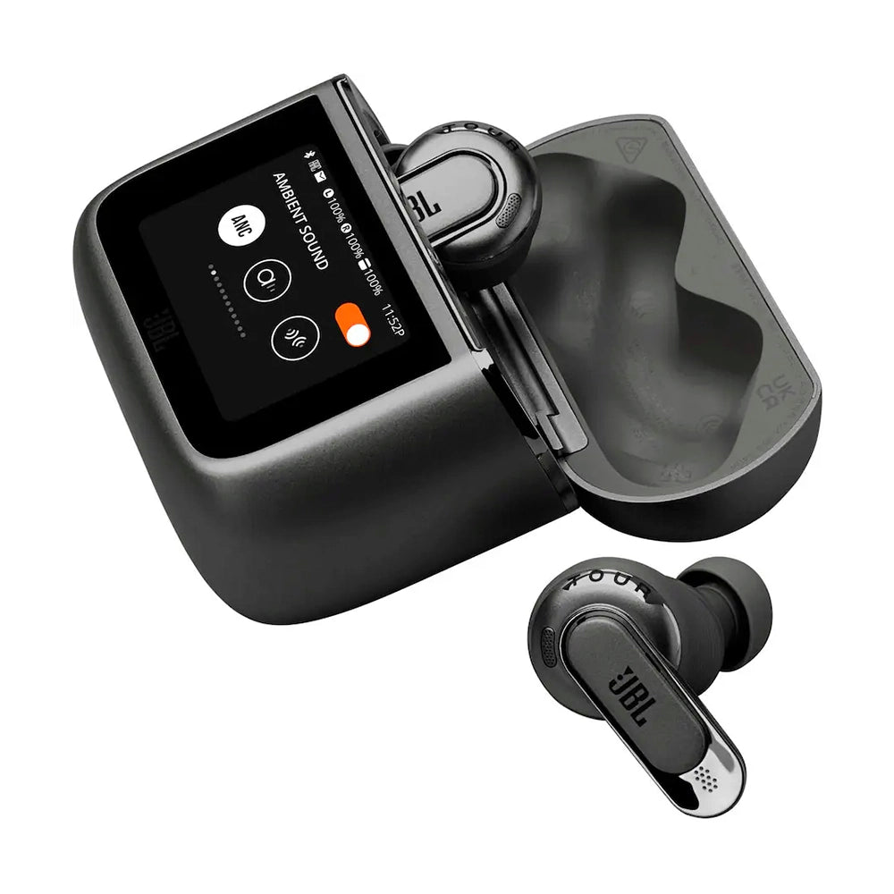 JBL Tour Pro 3 Auriculares de botón true wireless inteligentes con pantalla táctil