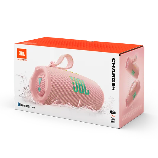 JBL JBLCHARGE6PINKAM Parlante Bluetooth 5.4 IP68 Rosado