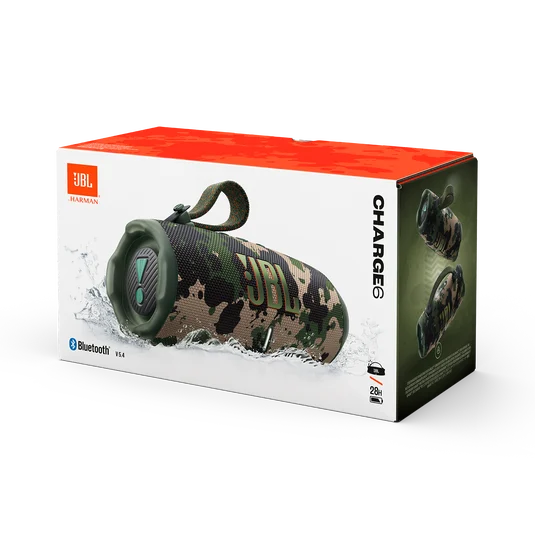JBL JBLCHARGE6SQUADAM Parlante Bluetooth 5.4 IP68 Camuflado