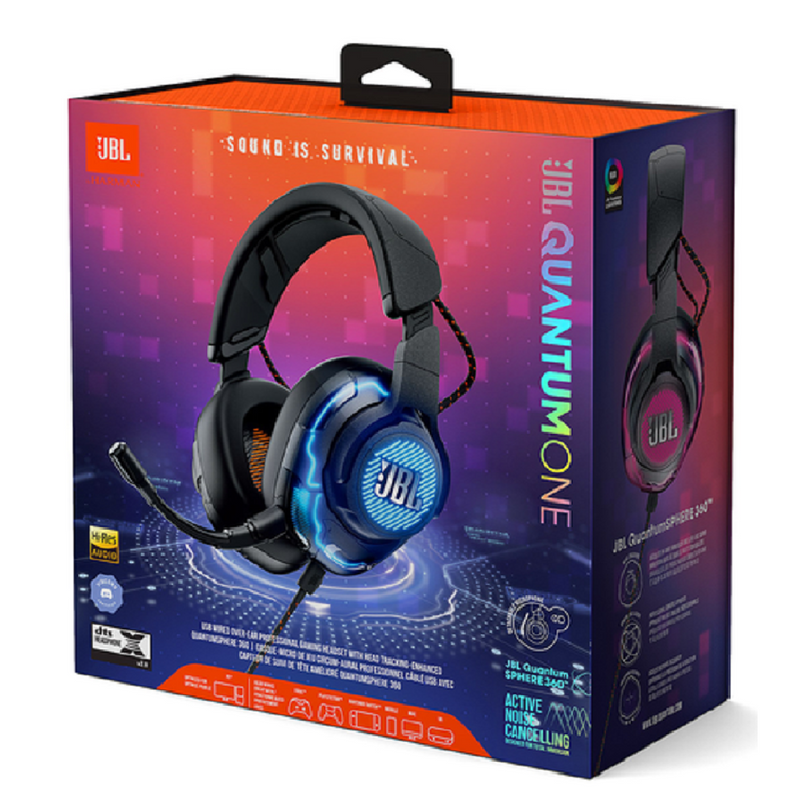 JBL QUANTUM ONE, Audífono GAMER Inalámbrico BT Negro - JBLQUANTUMONEBLKAM